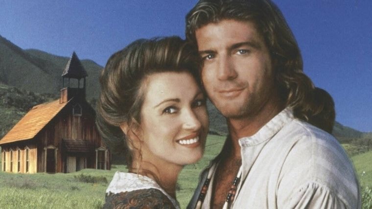 Jane Seymour et Joe Lando dans Docteur Quinn femme médecin.