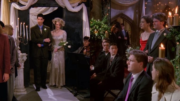 friends, mariage, carol, susan, ross, emily