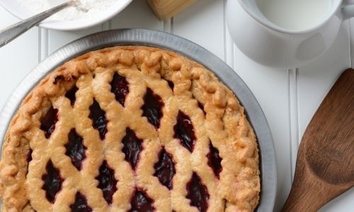 Une tarte aux fruits