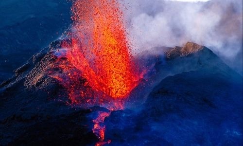 Le Piton de la Fournaise à La Réunion