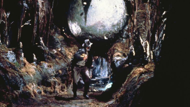 La scène du rocher dans Indiana Jones : Les Aventuriers de l'arche perdue