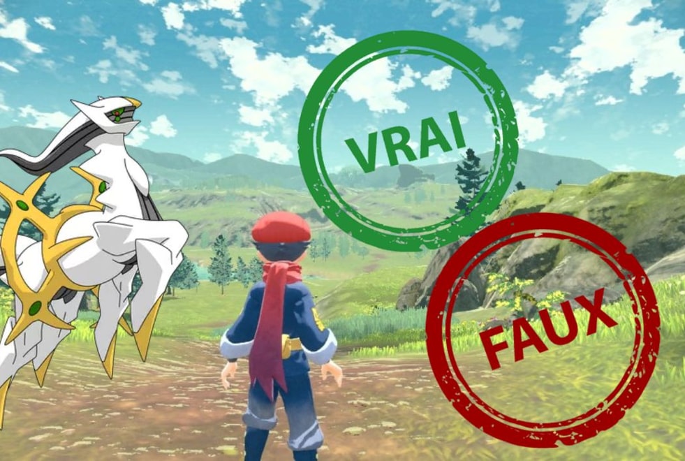 Légendes Pokémon Arceus : impossible d’avoir 10/10 à ce quiz Vrai ou Faux sur le jeu vidéo