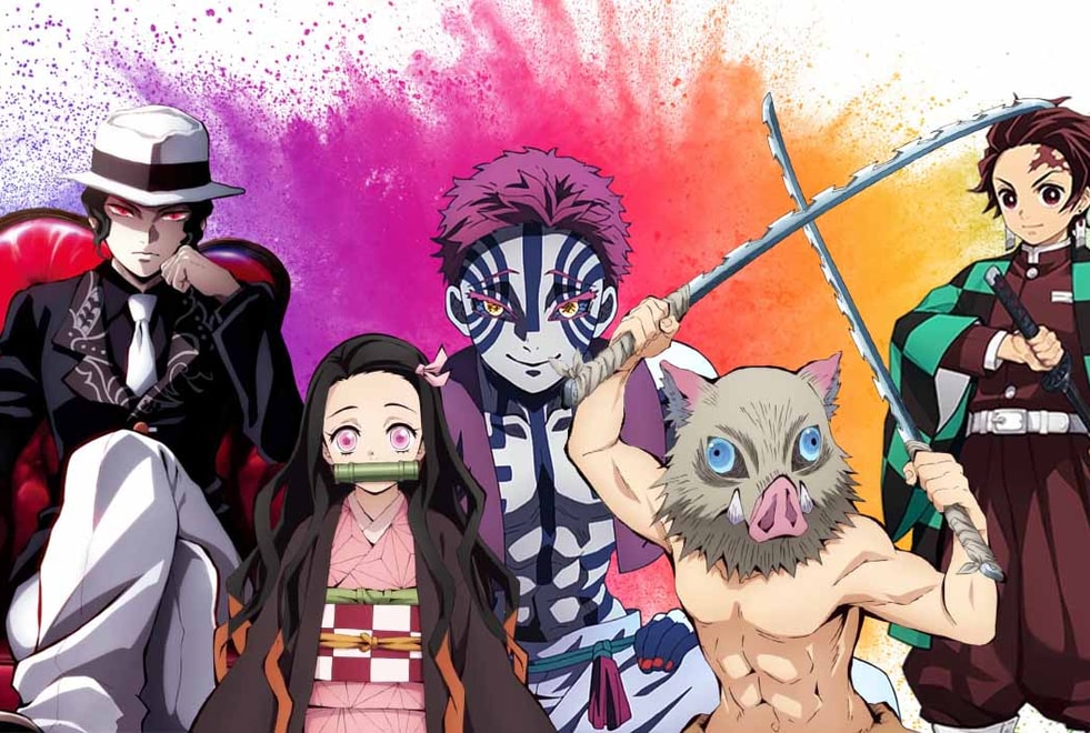 Quiz : choisis ta couleur préférée on te dira quel perso de Demon Slayer est ton ennemi