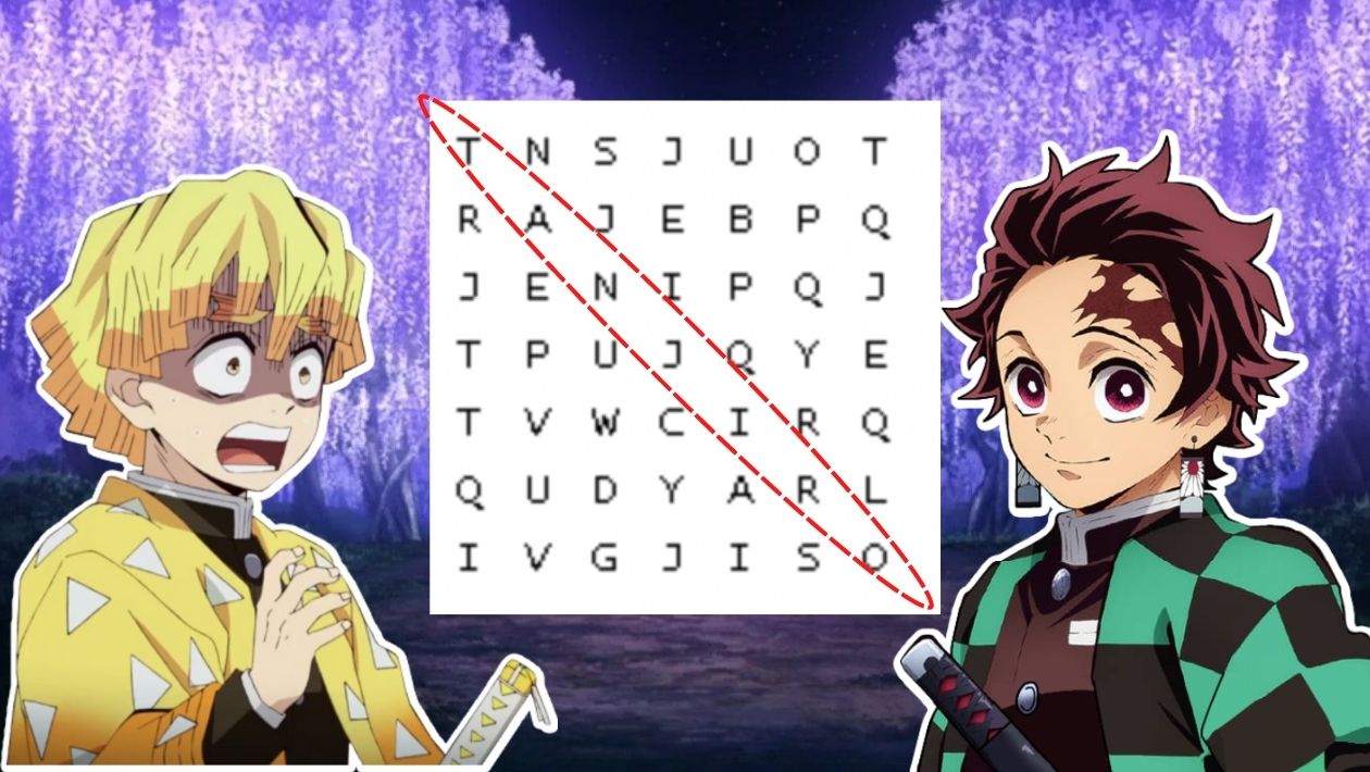 Quiz : es-tu assez intelligent pour trouver les 10 personnage de Demon Slayer cachés derrière ces mots mêlés ?