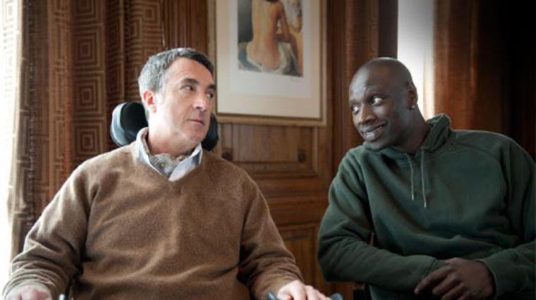 Les deux héros du film intouchables, basé sur une histoire vraie.