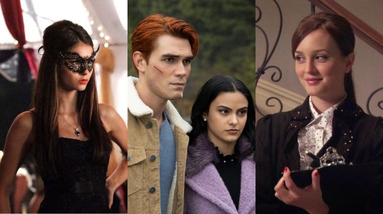 the vampire diaries, riverdale, gossip girl