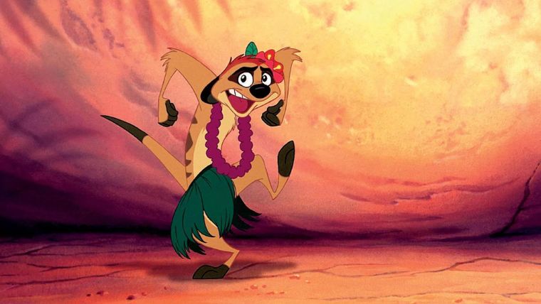 le roi lion, timon, hawaïen