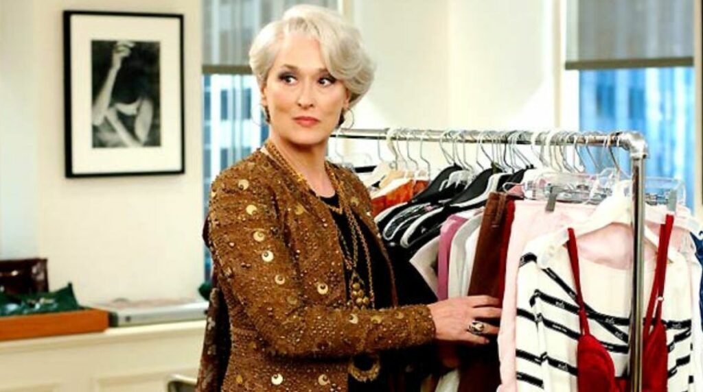 Miranda Priestly est jouée par Meryl Streep dans Le Diable s'habille en Prada.