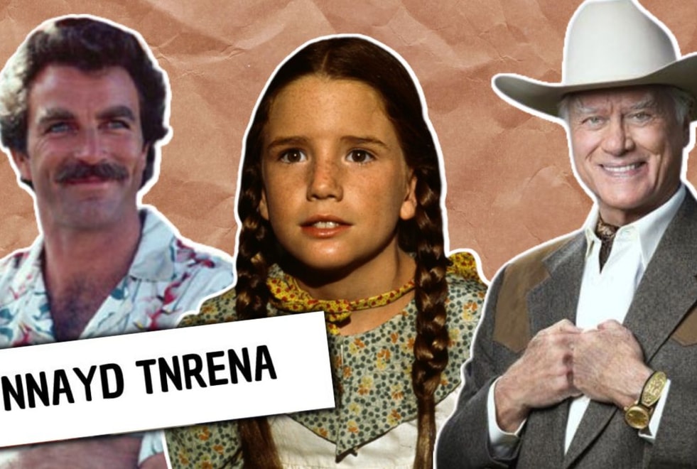 Quiz : trouve la série des années 80 avec le nom du perso dont les lettres ont été mélangées