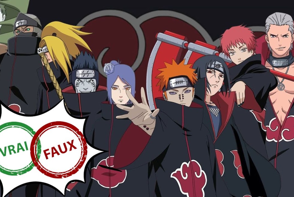 Naruto : impossible d’avoir 10/10 à ce quiz vrai ou faux sur l’Akatsuki