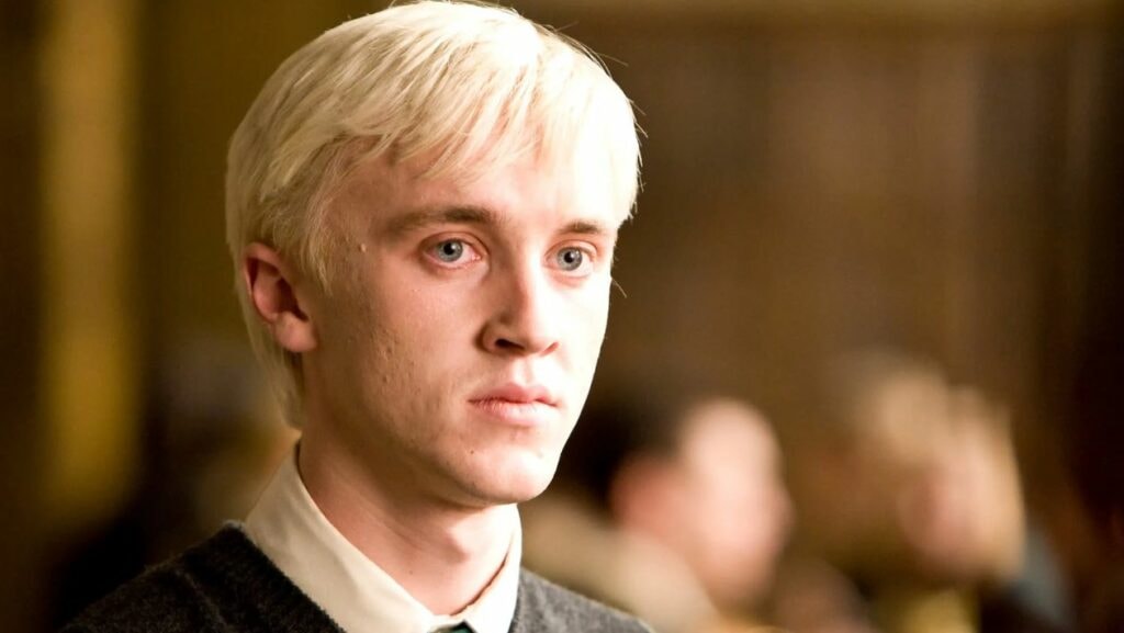 Drago Malefoy, joué par Tom Felton, dans les films Harry Potter.