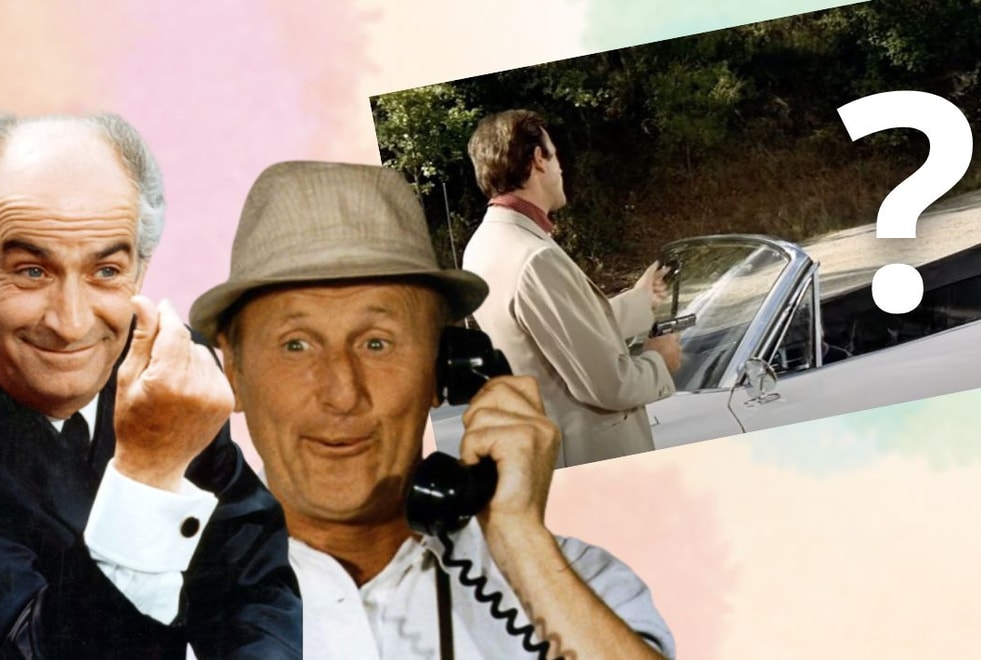 Quiz : qui a été effacé de cette image, Louis de Funès, Bourvil ou les deux ?