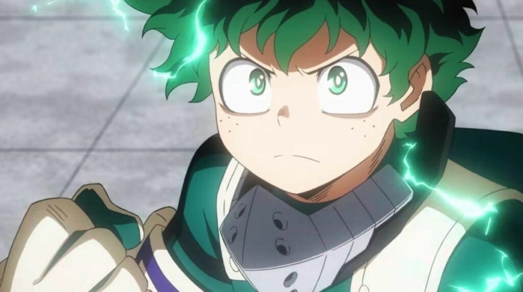 izuku midoriya de l'anime my hero academia