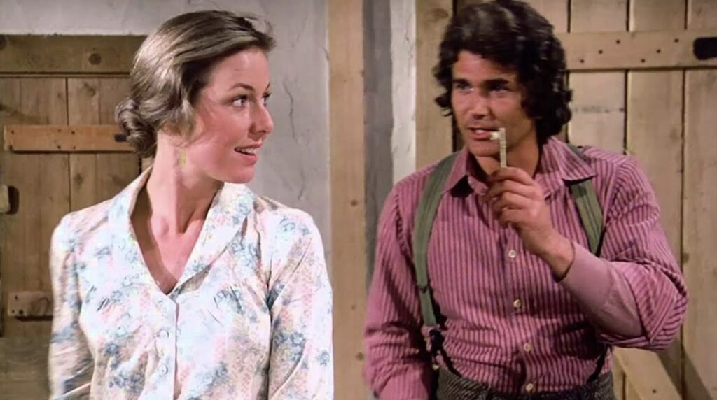 charles et caroline ingalls dans La petite maison dans la prairie.