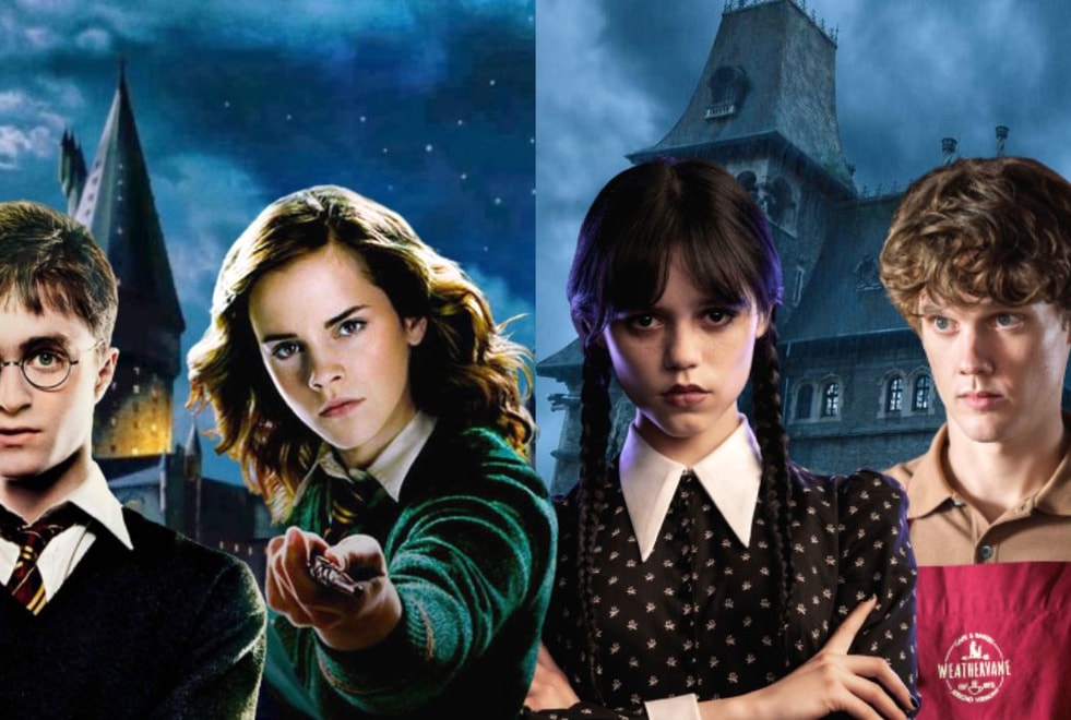 Ce quiz en immersion te dira quel combo de personnages de Mercredi et Harry Potter tu es