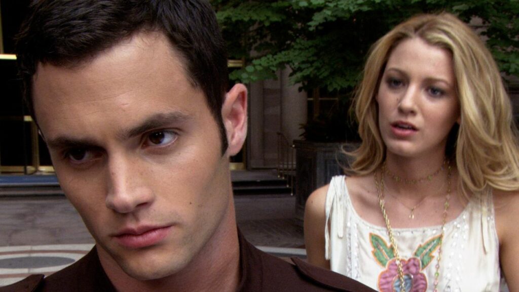 Dan (Penn Badgley) et Serena (Blake Lively) dans la série Gossip Girl.