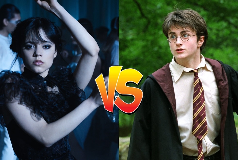 Sondage, le match ultime : tu préfères Mercredi Addams (Mercredi) ou Harry Potter ?
