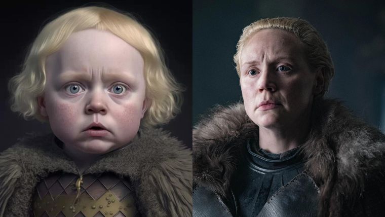 game of thrones, version enfant, brienne