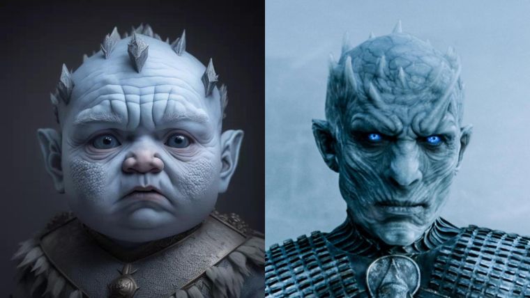 game of thrones, version enfant, night king