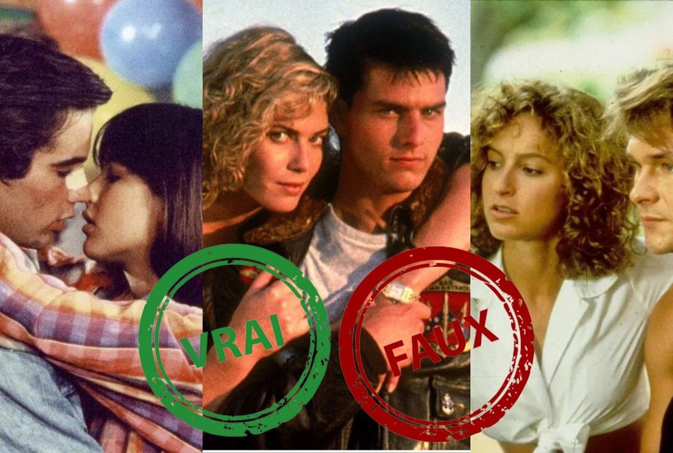 Quiz : impossible d’avoir 10/10 à ce vrai ou faux sur les couples cultes des films des années 80