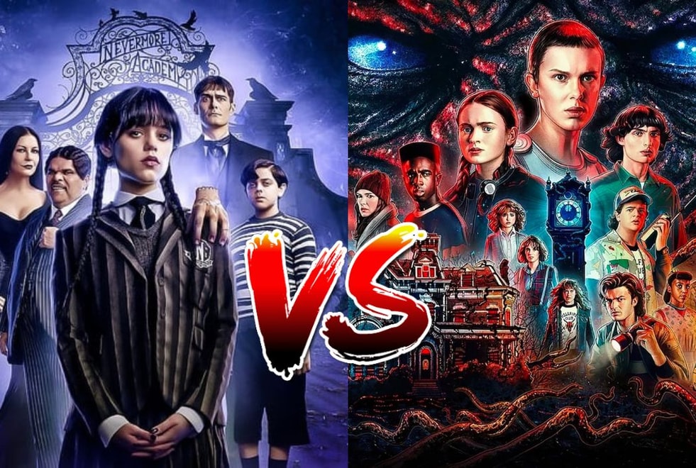 Sondage : le match ultime, tu préfères Mercredi ou Stranger Things ?