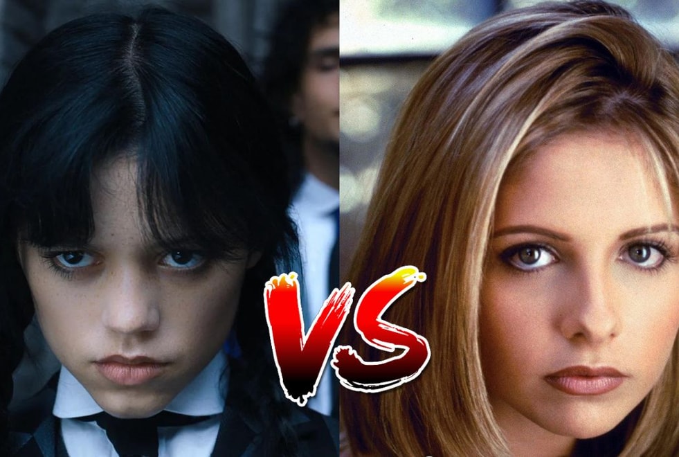 Sondage : le match ultime, tu préfères Mercredi ou Buffy contre les vampires ?