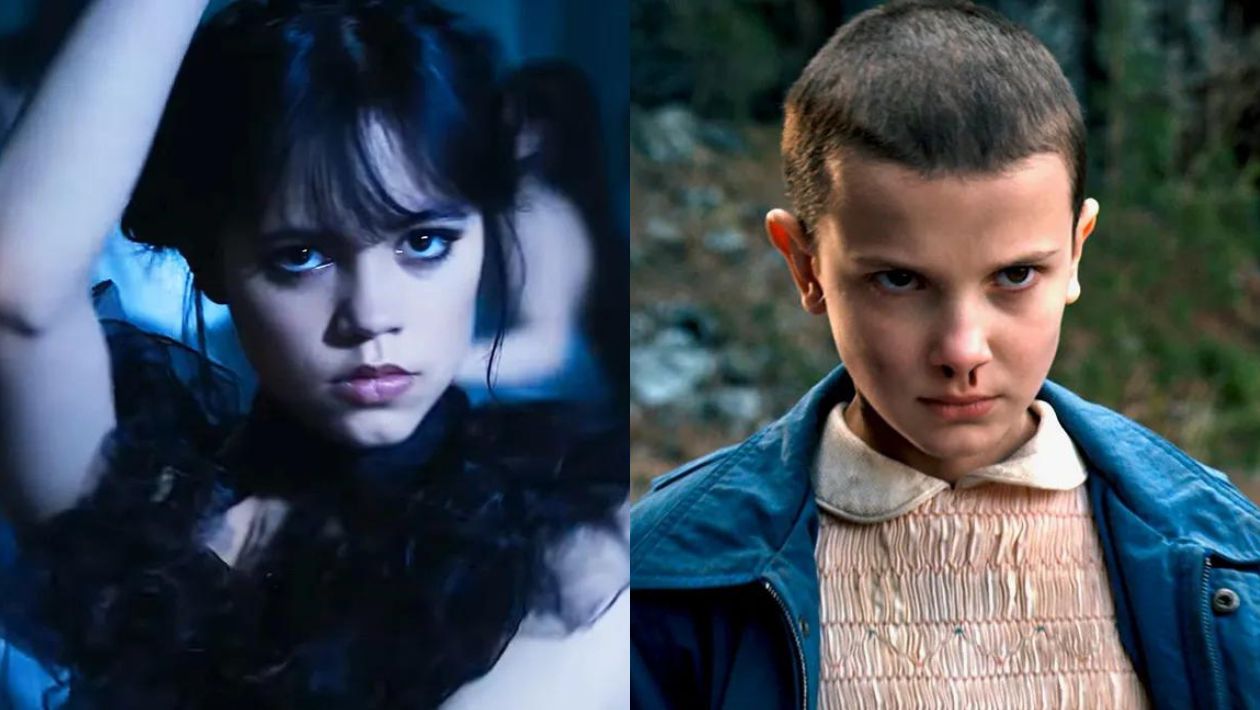 mercredi addams, série mercredi, eleven, stranger things