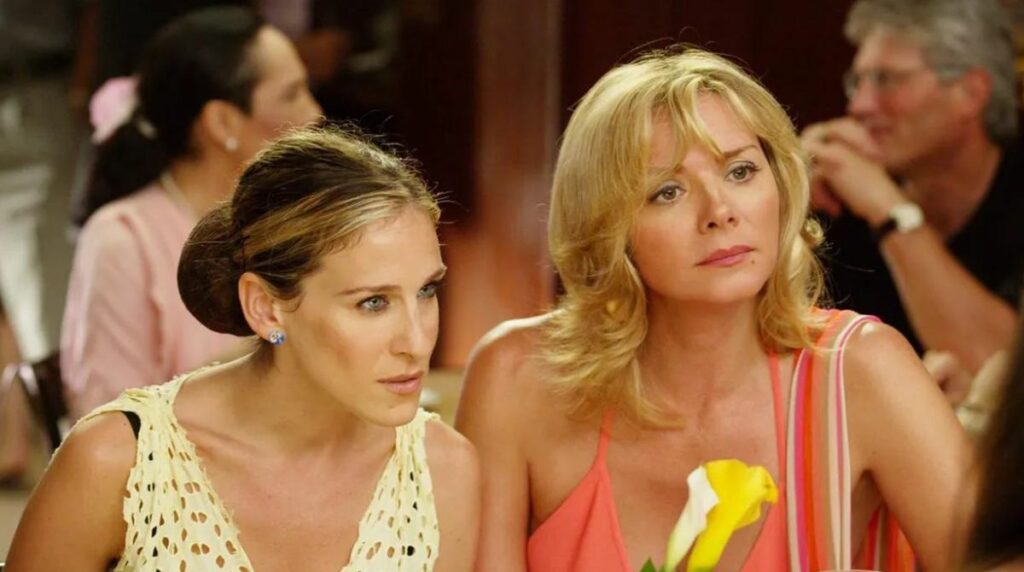 Sarah Jessica Parker et Kim Cattrall de Sex And The City.