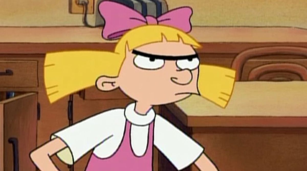 helga, hé arnold, hey arnold, dessin animé, années 90, nickelodeon