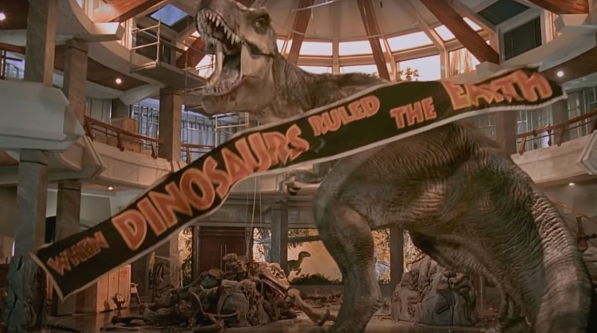 Slogan du Jurassic Park