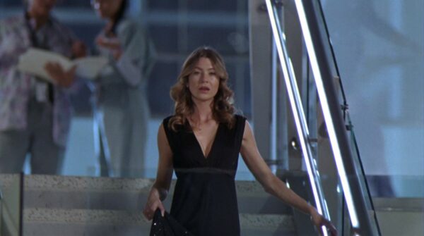 meredith grey, robe noire, bal de promo, soirée, hopital, série grey's anatomy