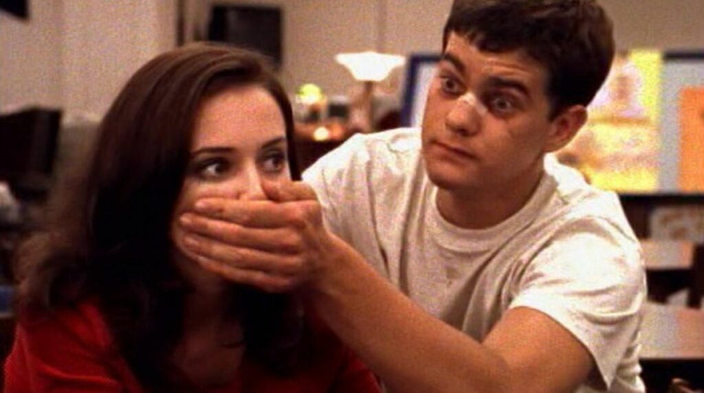 Pacey et Abby dans la série Dawson.