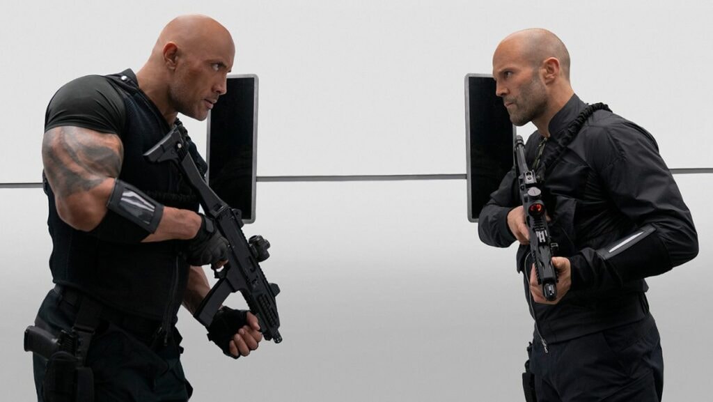 Jason Statham et Dwayne Johnson pour Fast and Furious Hobbs and Shaw.