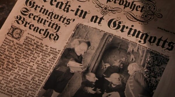 gazette du sorcier, gobelins, harry potter à l'école des sorciers