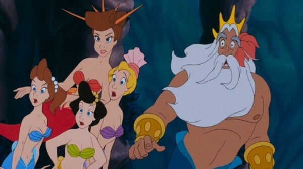 le-roi-triton-et-ses-filles-dans-le-film-danimation-la-petite-sirene