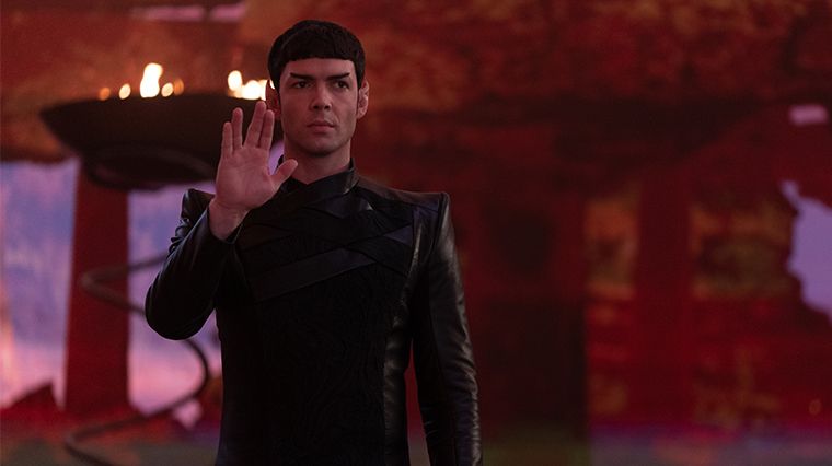 ethan peck alias spock dans la saison 1 de Star Trek Strange New World