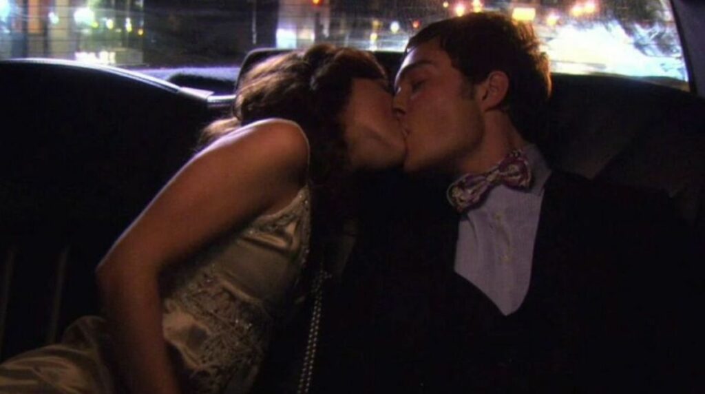 Leighton Meester et Ed Westwick alias Blair et Chuck dans Gossip Girl.