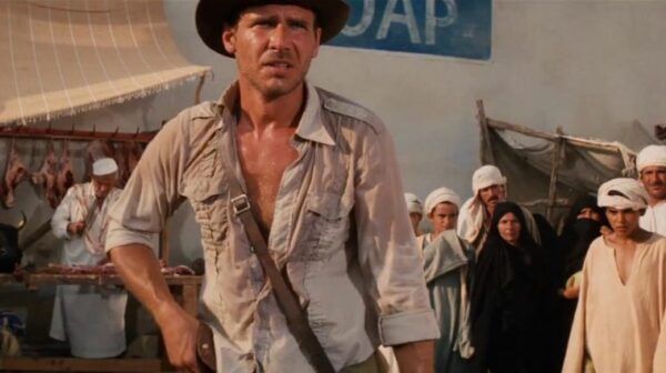 harrison ford, indiana jones, les aventuriers de l'arche perdue, film, scène culte