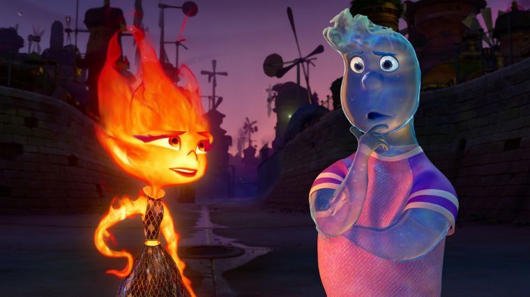 Flam et Flack dans le film Pixar Elémentaire