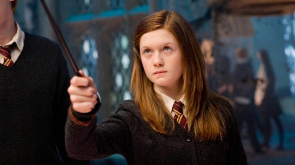 Le personnage de Ginny Weasley flouté dans Harry Potter interprété par Bonnie Wright