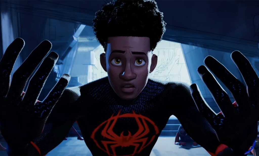 le jeune miles morales alias spider-man dans across the spider-verse