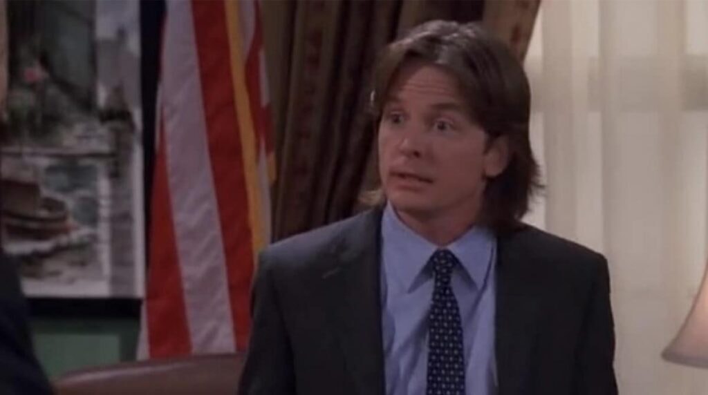 Michael J Fox dans la série Spin City