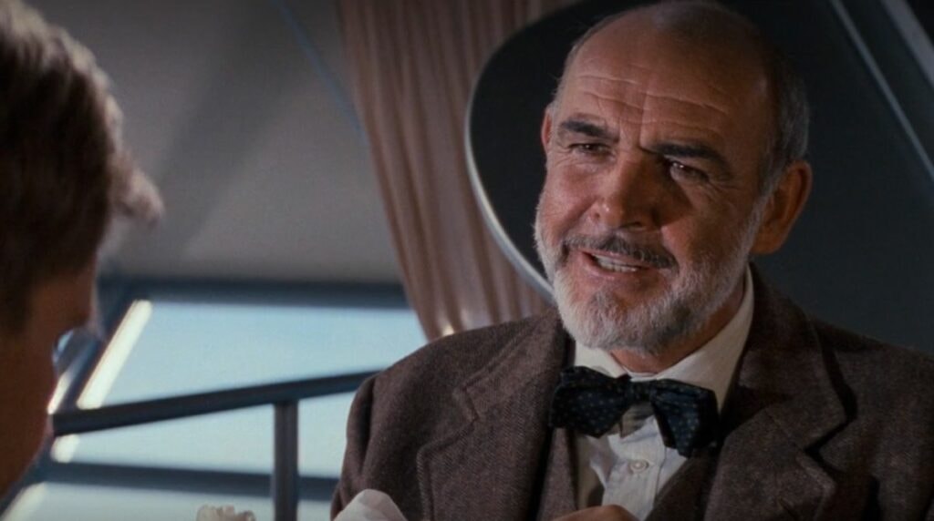 sean connery dans le film indiana jones et la derniere croisade