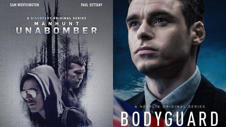 manhunt : unabomber, bodyguard, posters