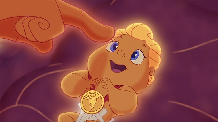 Bébé Hercule dans le film d'animation éponyme