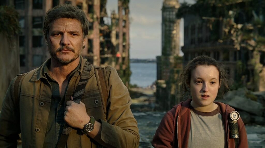 Pedro Pascal et Bella Ramsey alias Joel et Ellie dans The Last of Us