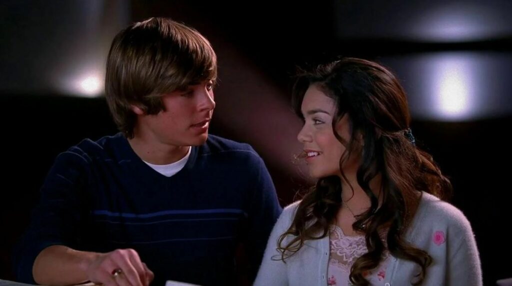 Troy et Gabriella du film High School Musical.