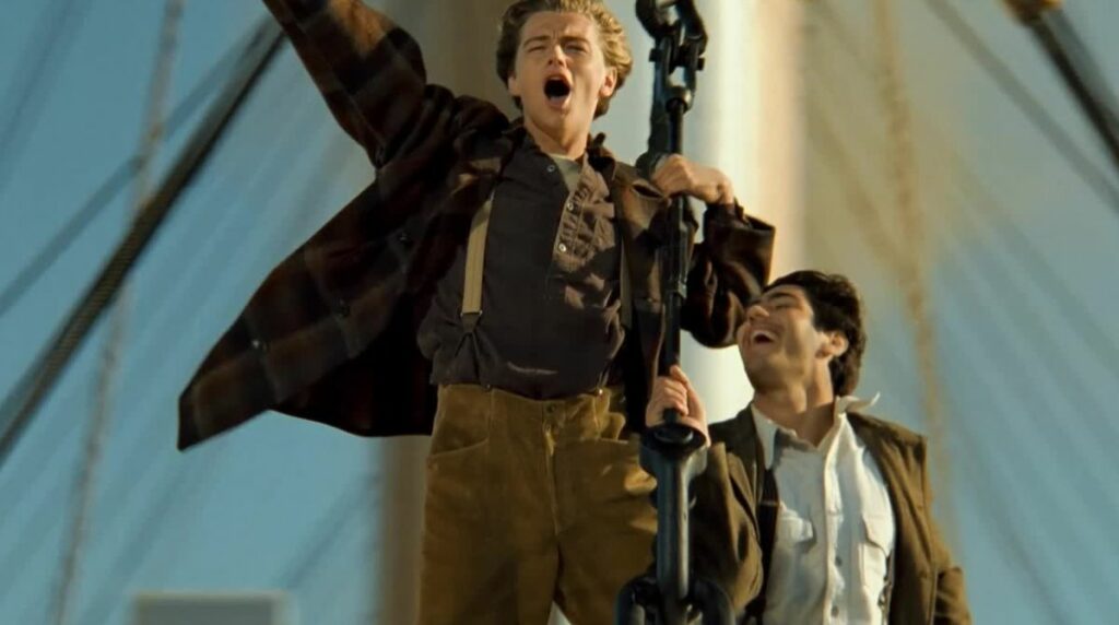 Jack et Fabrizio dans le film Titanic.