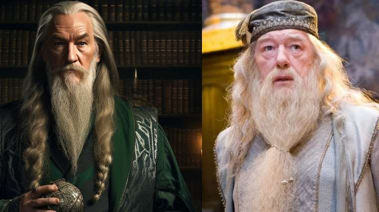 Harry Potter Dumbledore chez Serpentard