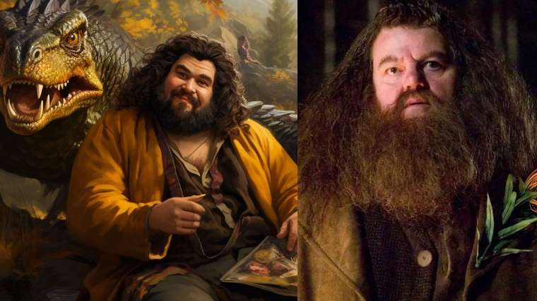 Harry Potter Hagrid chez Poufsouffle